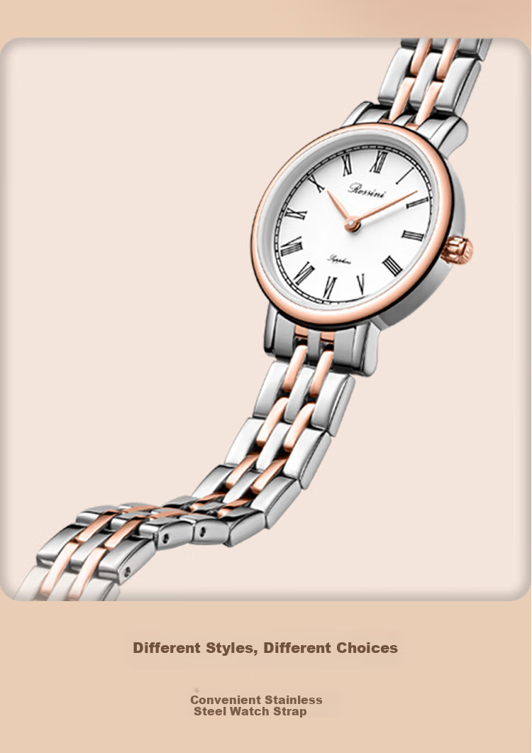 ROSSINI Women's Quartz Watch, Ladies' Watch, Retro Simple Student Wristwatch, Chinese Brand Women's Watch 10