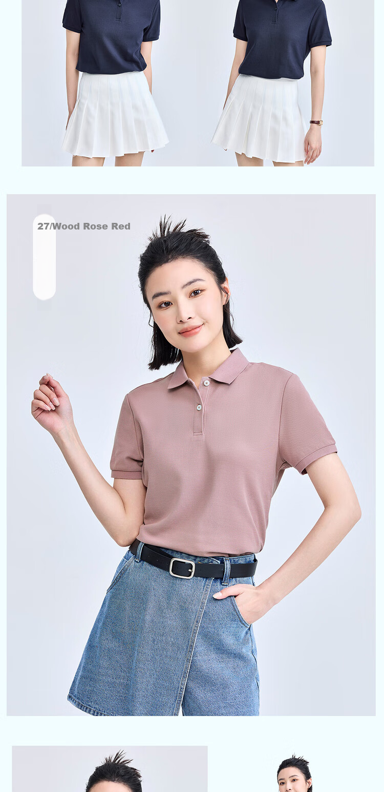 Giordano Women's Polo Shirt, Summer New Style, Turn-Down Collar Top, Pique Fabric Slim-Fit Short-Sleeve POLO Shirt for Women, 05311399 10