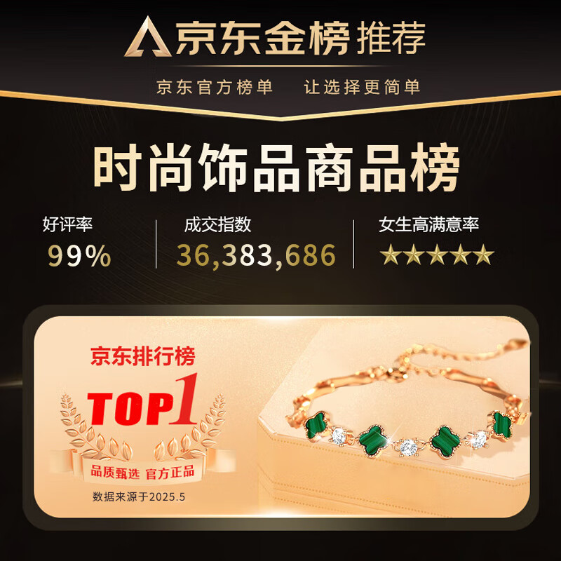 GLTEN Four-Leaf Clover Pure Silver Bracelet for Women, 2026 New Light Luxury High-End Jewelry, Birthday Gift, Anniversary Present for Girlfriend Or Wife 1