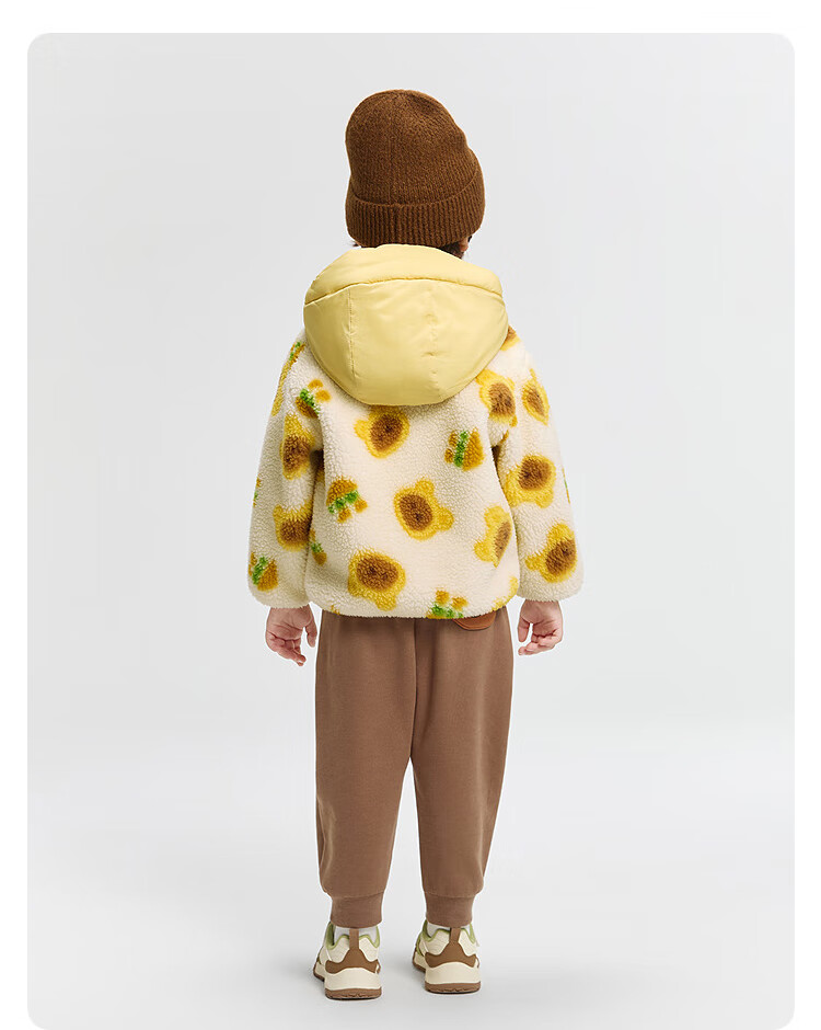 BALABALA Kids' Outerwear Boys Girls 2025 Autumn Winter Soft Fleece Anti-static Warmth 208425105202 5