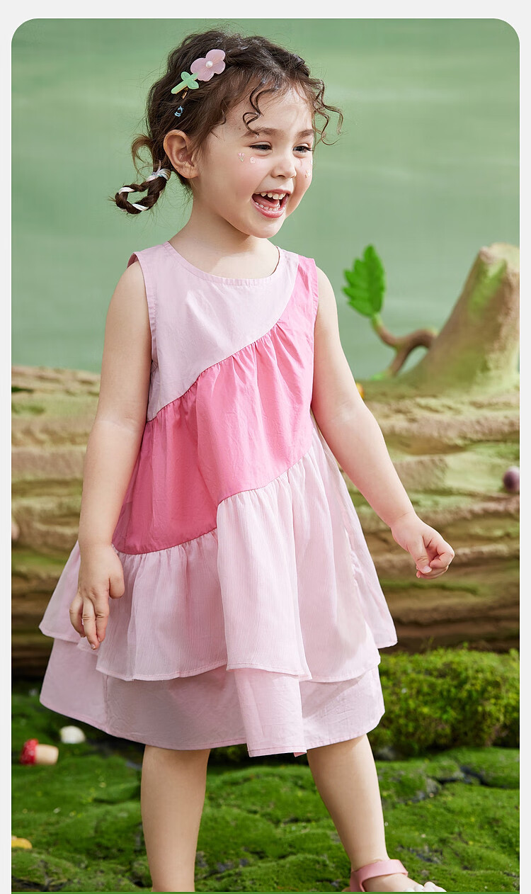 ASK JUNIOR Girls' Sleeveless Summer Dress, Baby Vacation Princess Dress 3