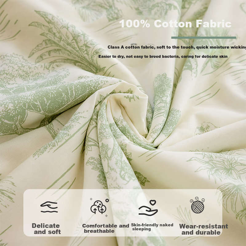 KING SHORE Class A 100% Cotton Antibacterial Single Student Summer Cool Quilt Air Conditioning Blanket, 150*200cm Spring Mountai