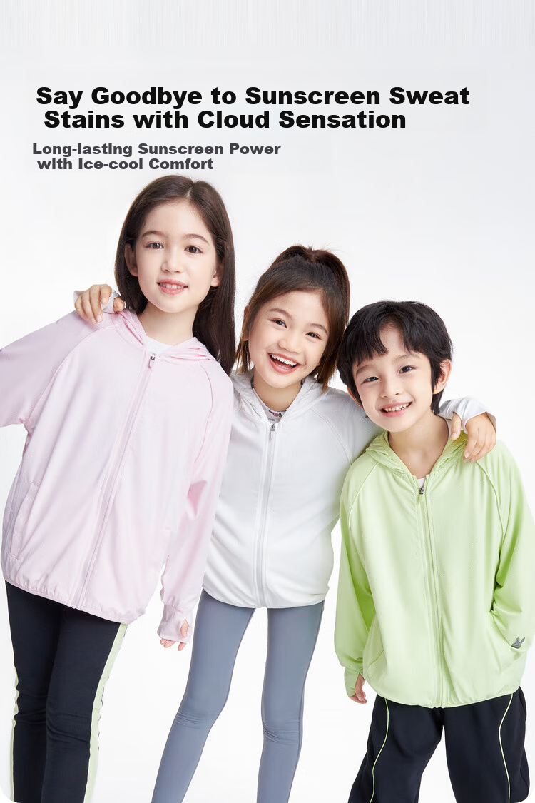 Annil Children's Clothing, Boys And Girls Sun Protection Jacket, UPF50+, Parent-Child Sun Protection Outerwear, Summer Style, Lightweight And Breathable 1