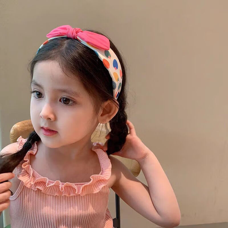 BQI Kids Hair Accessories Headband Cute Strawberry Fabric Ear Headband Girls Non-Slip Hairband Comfortable 8