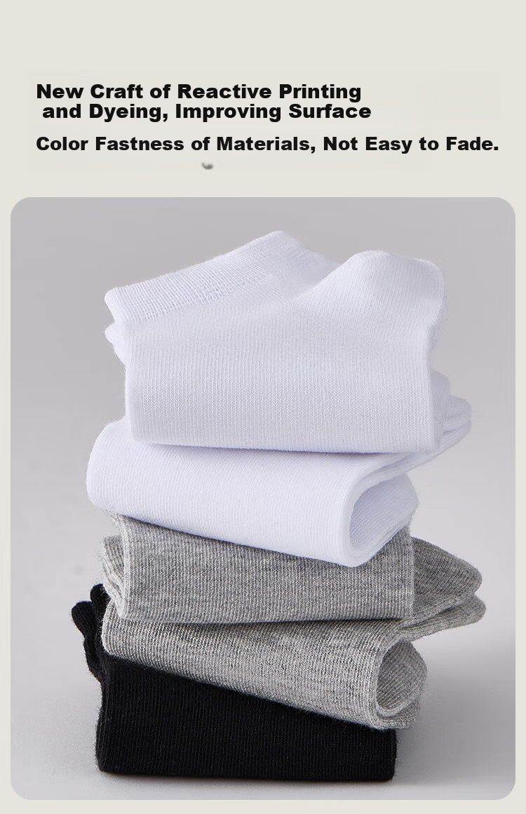 MiiOW 10 Pairs Disposable Socks for Men, Spring And Autumn Travel Business Trip Daily Disposable Socks, Men's Cotton Socks, Lazy No-Wash Short Socks 9