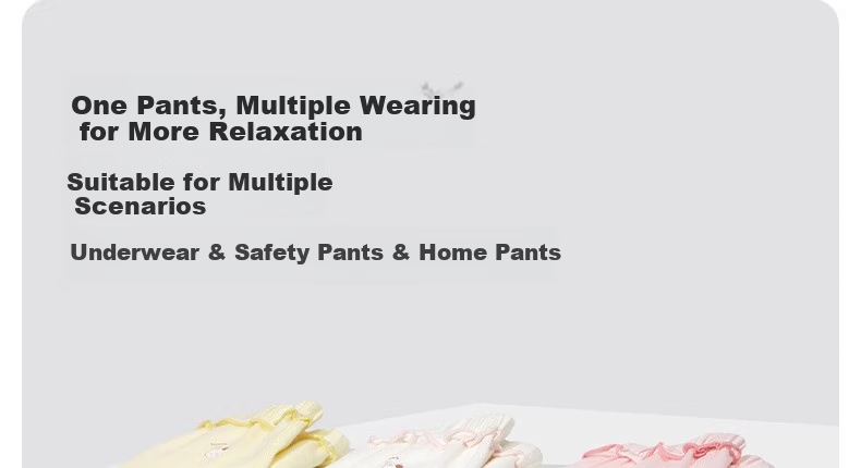 Niduoxiong Girls' Safety Shorts, Anti-Exposure Summer Children's Underwear, Baby Protective Boxer Briefs, Girls' Underpants 5