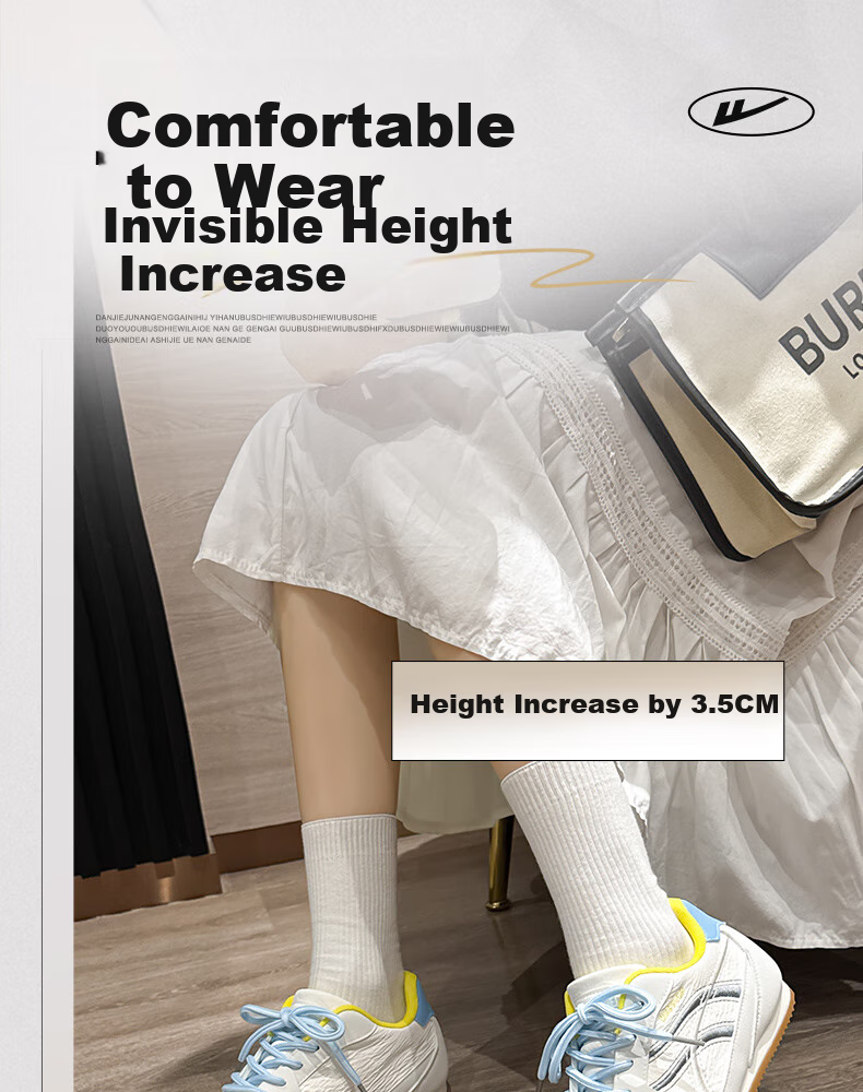 Huili Official Women's Shoes, 2025 Winter New Style Women's Shoes, Classic Soft-Soled Forrest Gump Shoes for Women, Beige Blue, Size 36 5