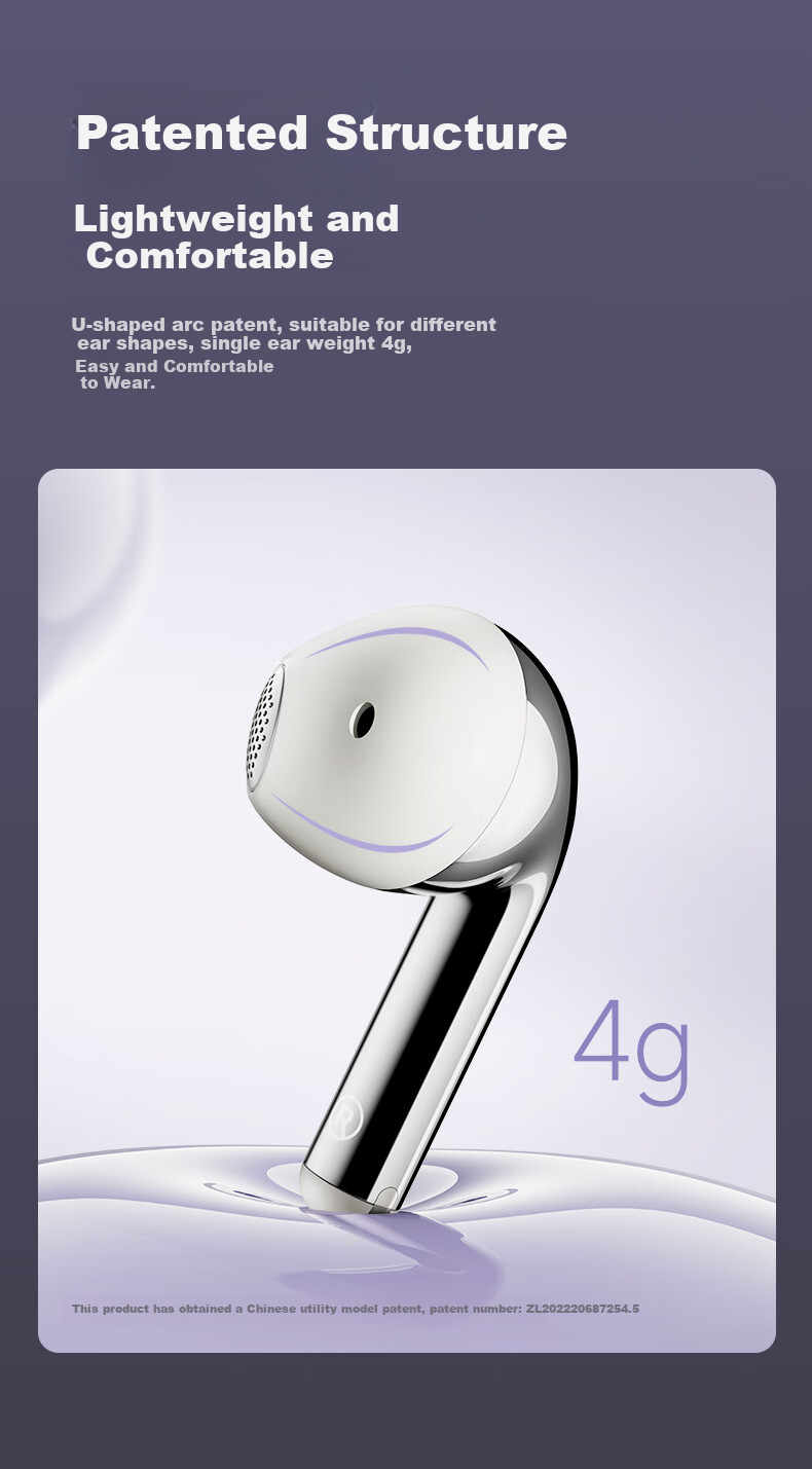 EDIFIER New Product Lolli Air True Wireless Bluetooth Earphones, Spatial Audio, Translation Headphones, Translation Device, Compatible with Apple Huawei Xiaomi Phones, Ice Purple, Graduation Gift 10