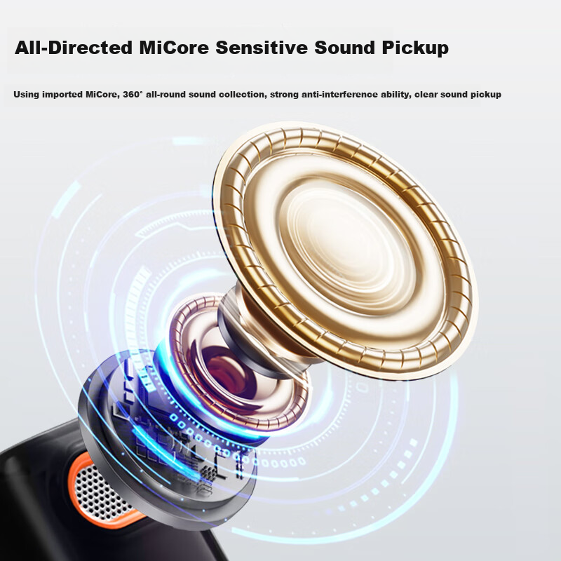 Беспроводной петличный микрофон Newmine MC217 Pro для прямой трансляции, записи коротких видео, караоке, с шумоподавлением, универсальный для телефонов и компьютеров, версия для двух человек