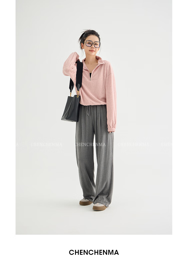 Chenchenma [Super Comfortable] Girls' Spring And Autumn Casual Straight-Leg Pants, Parent-Child Outfit, Children's Loose Floor-Length Trousers 24