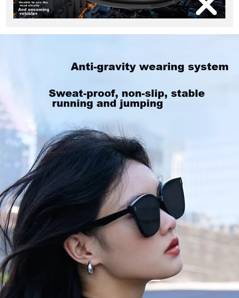 FENCHI GM Sunglasses for Women, 2025 Summer High-End Ins Style Men's Sunglasses, Black Frame with Gray Lenses [High-Definition Version], Qixi Festival 11