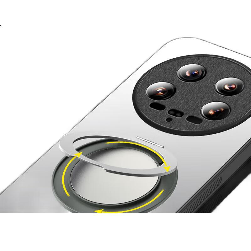 Чехол-книжка HOLDZU для Xiaomi 13 Ultra, противоударный, с защитой от падений, с подставкой, черный