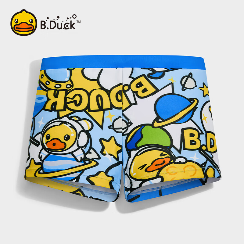 B.Duck Детские плавки-боксеры для мальчиков, купальные шорты с мультяшным принтом для пляжа и бассейна, для детей и малышей
