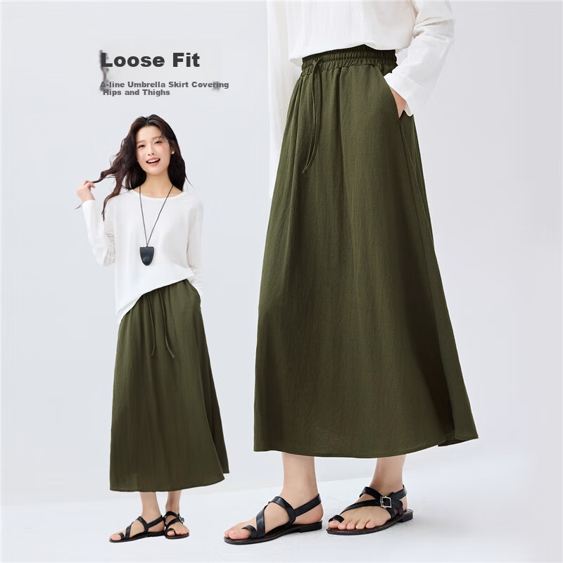 Giordano Outdoor Summer Wear, High-Tech Mosquito-Proof Drawstring Waistband Thin Skirt 05465476