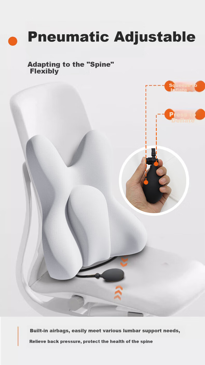 Jingmao Lumbar Support Cushion, Office Chair Backrest Pad, Spine-Curving Adhesive Seat Cushion, Ergonomic Back Support, Waist Protection Device 3