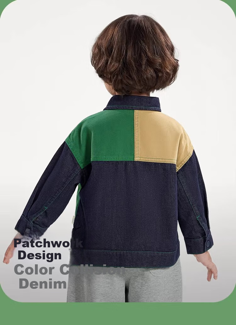 Ciciibear [Color-Fast] Ciciibear Children's Denim Jacket for Boys, Spring And Autumn Style 2024 New Collection, Baby Autumn Clothing, Toddler Wear 8