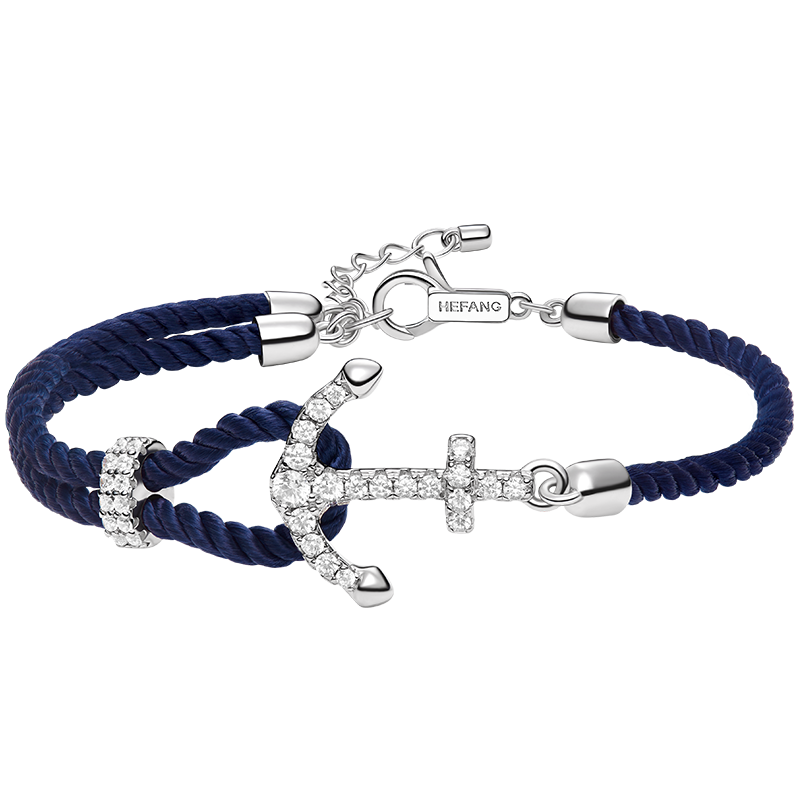 HEFANG Jewelry Anchor Bracelet Elegant Birthday Gift [520 Valentine's Day Gift] for Girlfriend
