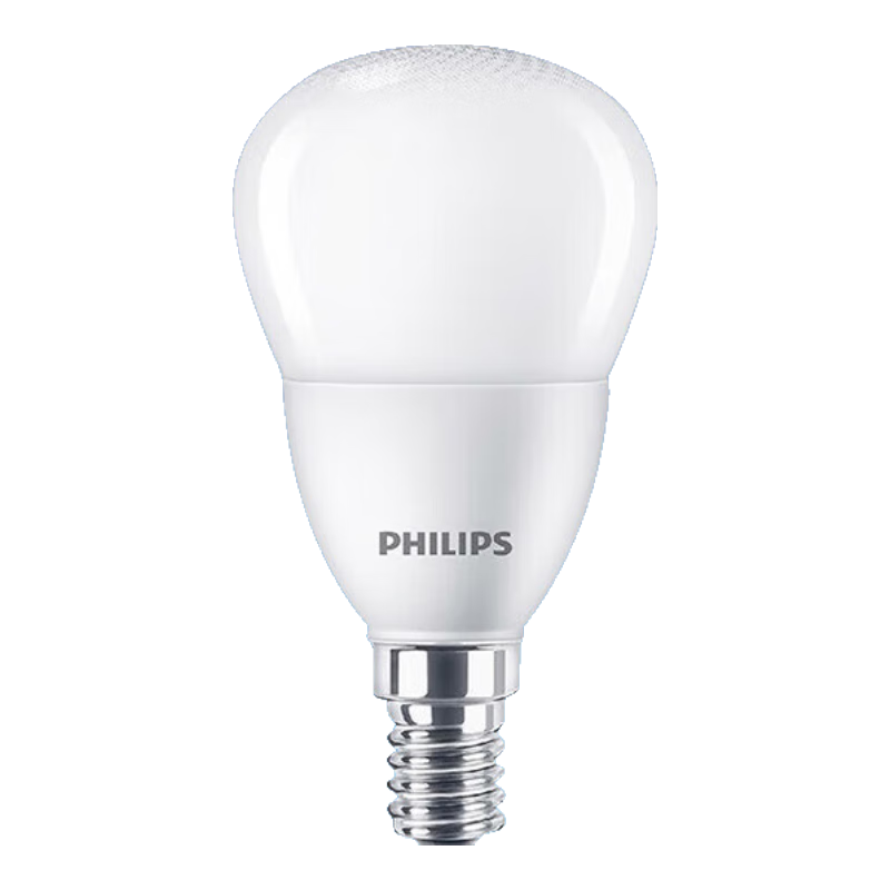 PHILIPS LED Bulb Energy-Saving Light for Home Living Room, Super Bright Globe Bulb E14 Screw Base Warm Light 6.5W 3000K Eye-Friendly Type