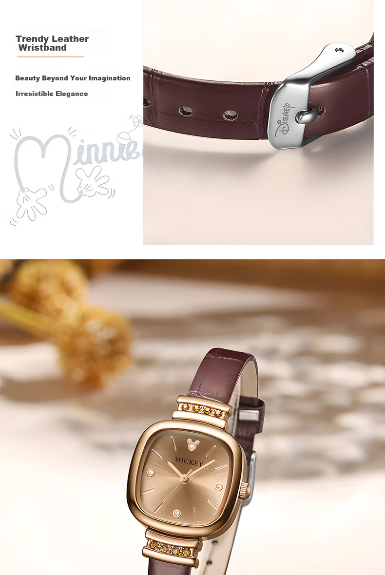 Disney Watch for Women, Students in Middle School And High School, Light Luxury Niche Artistic Waterproof Wristwatch for Female Students 3