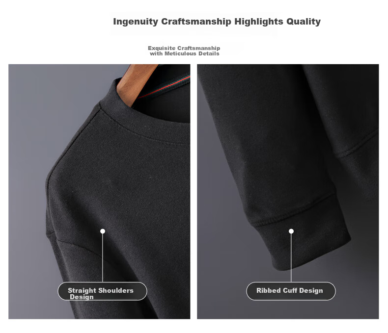 ROMON Men's Sweatshirt, Spring And Autumn Business Mid-High Collar Long-Sleeve T-Shirt, Casual Base Layer Jacket for Men, LM115 Green 2XL 3