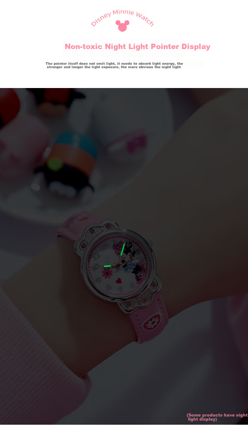 Disney Children's Watch Toy for Elementary School Girls, Kids' Time-Telling Electronic Watch for Ages 3-6, Kindergarten Use Only 3