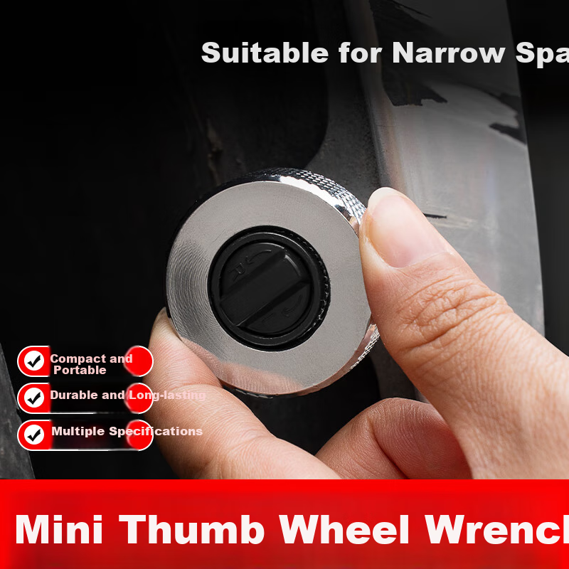 Fulida Mini Ratchet Wrench, Palm-Size Quick Dual-Use Auto Repair Tool, Socket, Thumb-Sized, Ultra-Compact, Portable, Narrow