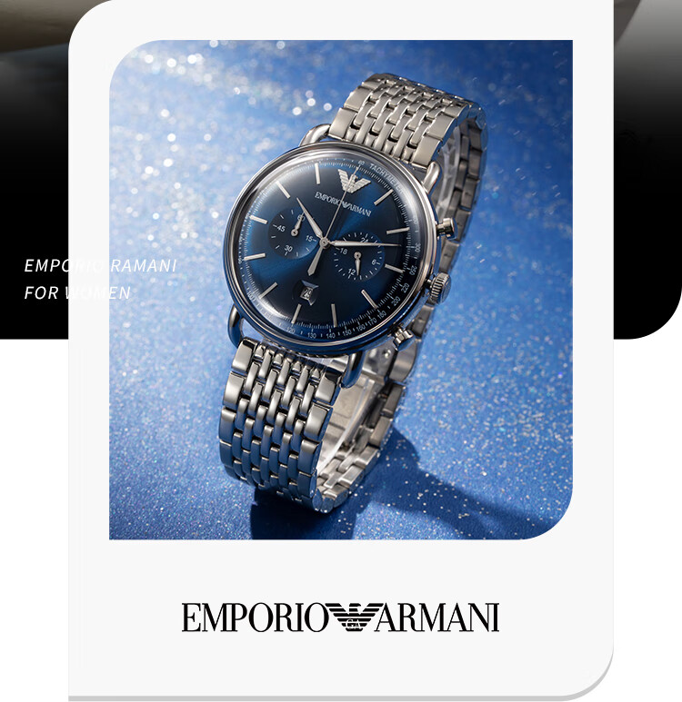 EMPORIO ARMANI Men's Watch, Black Knight Black Steel Strap Quartz Watch, Birthday Gift for Husband, AR11242 4