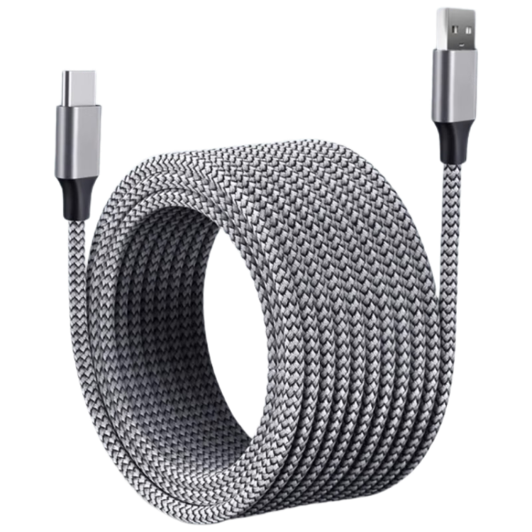 Xuanyi 8M Extended Data Cable Compatible with Apple 17/16/15, Huawei, Xiaomi, Honor, OPPO, Vivo, Redmi, OnePlus Type-C Charging Cable