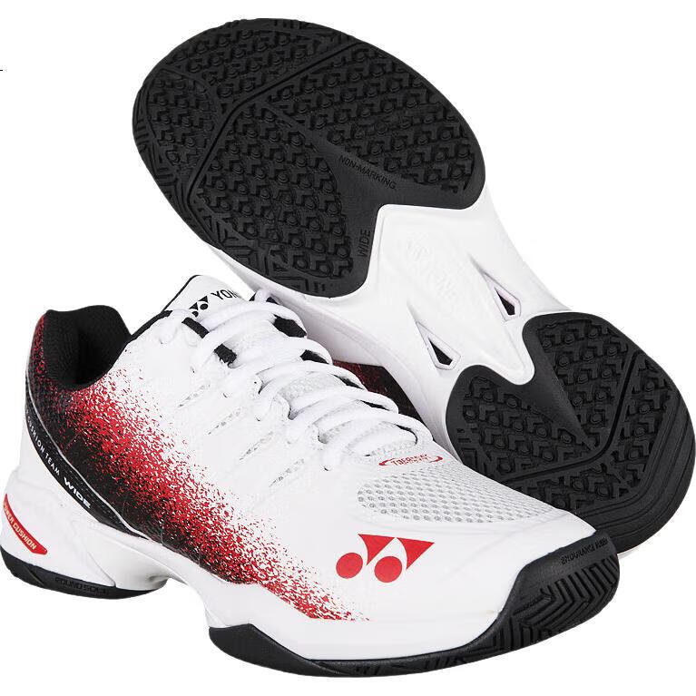 YONEX Кроссовки для тенниса SHTTWGCEX, мужские, размер 41, белые с красным