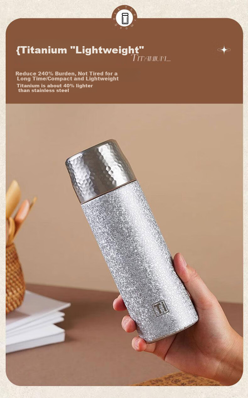 Jiwusenlin Titanium-Coated Insulated Mug, Business Portable High-End Tea Infuser Cup for Men And Women, Qixi Valentine's Day Gift 6
