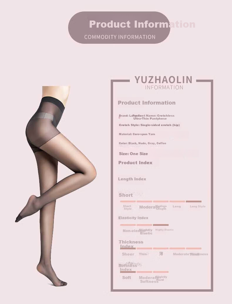 LangSha Ultra-Thin Pantyhose for Women with Added Crotch, Elastic, Sexy, Durable, Flesh-Colored, Bare-Leg Base Layer Stockings 9