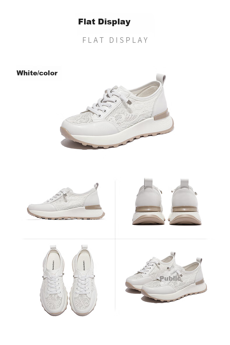 CARDANRO Women's Shoes, New Popular Thick-Soled 5cm Shoes, Mesh Thin Casual Sneakers for Women, Summer Breathable Height-Increasing Shoes for Wome 16