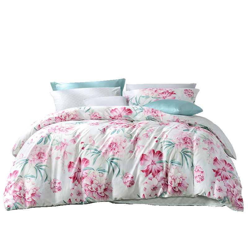 FUANNA Home Textiles Pure Cotton Duvet Cover Single Piece, All-Cotton Antibacterial Bedding, Double Extra Large 1.8m Bed (230*229cm)
