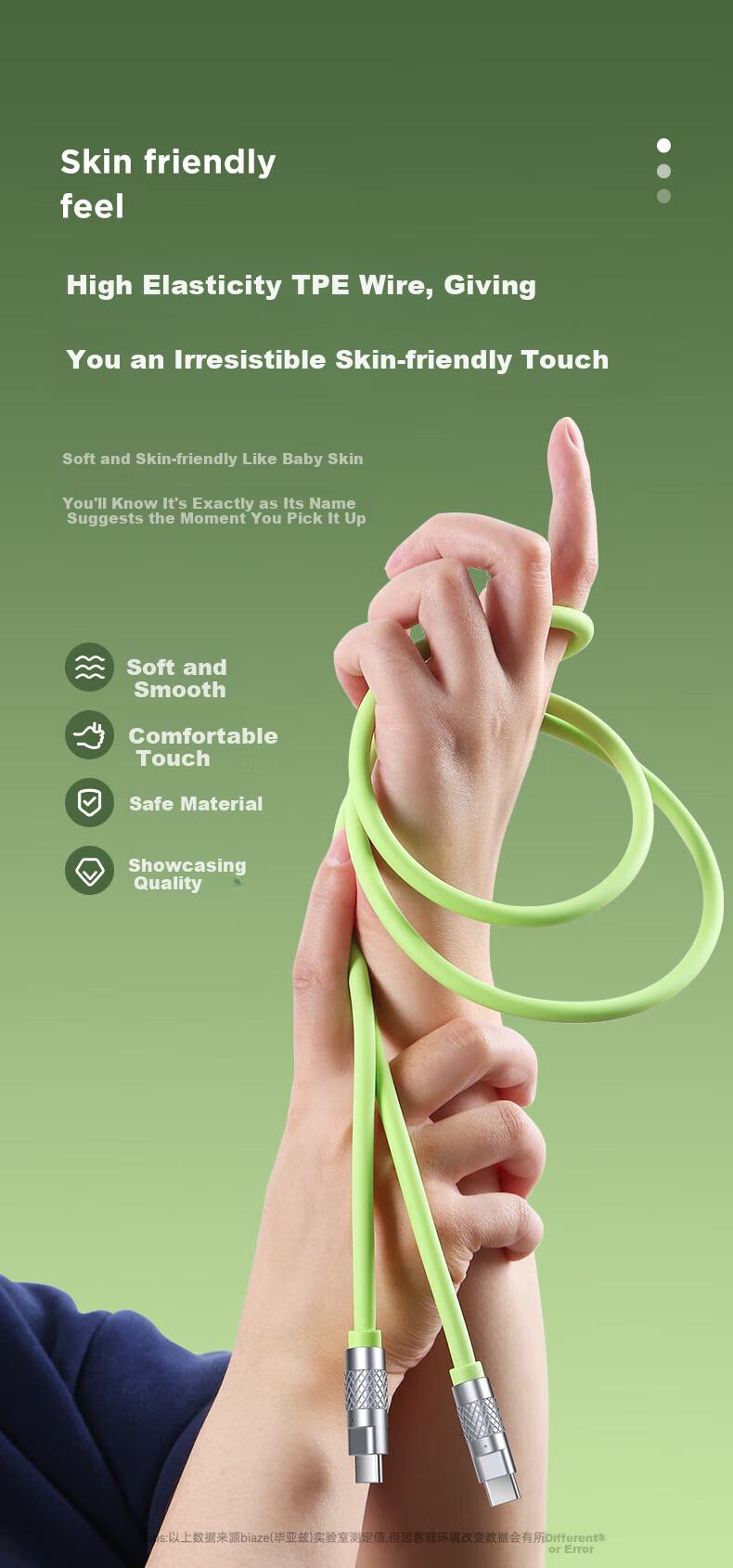 BIAZE Dual-Head Type-C Data Cable Compatible with Apple Charging Cables, PD60W Fast Charging, Ctoc Car Charger, IPhone 18/17/16/15 Pro Max, Huawei, Xiaomi, Android, IPad Tablet 2