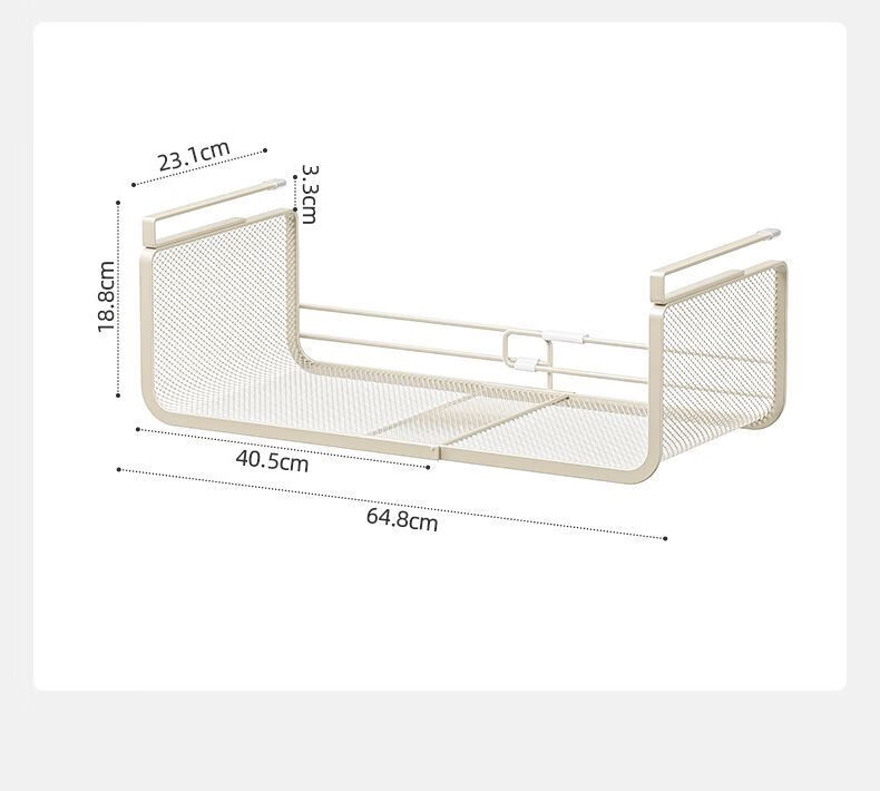 Youqin Kitchen Storage Rack Expandable Hanging Layered Spice Rack Cabinet Under Hanging Basket Organizer 9