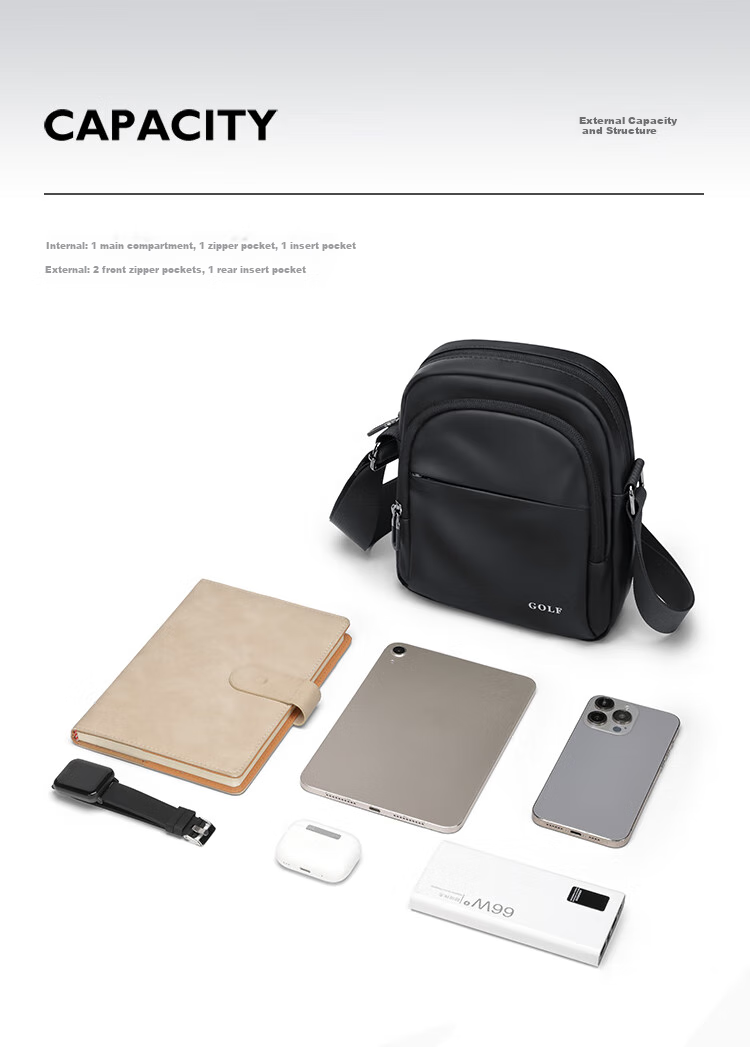 GOLF Shoulder Bag, Casual Crossbody Bag for Men And Women, Phone Bag, IPad Mini Bag, Water-Resistant Cycling Sports Messenger Bag 9