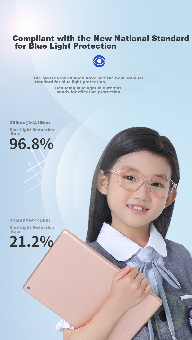 Yanjingbang Anti-Blue Light Glasses for Children And Kids, Non-Prescription Eyeglass Frames for Elementary School Students YJB9006 3