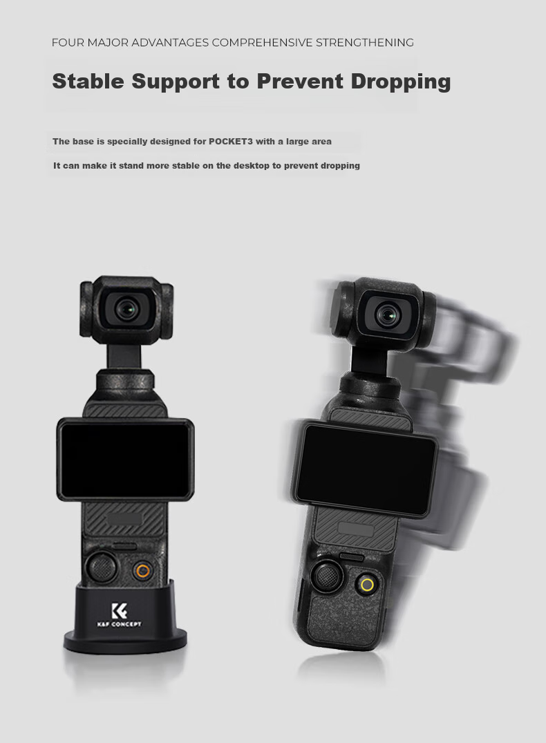 Zhuoer [Over 100K Sold Online] Protective Silicone Base Case for DJI Pocket 3 Camera, Camera Accessory 2