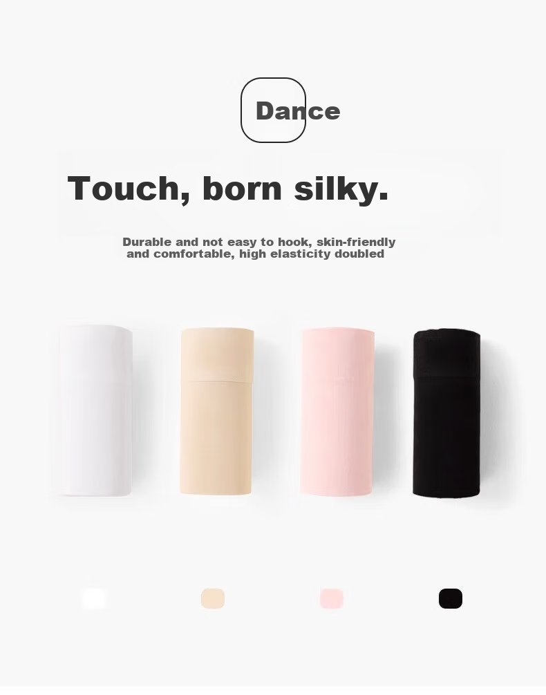 Bingxuemumian Children's Dance Tights, Thin Spring And Summer Style, Non-Slip Pantyhose, White Stockings, Anti-Snagging, for Girls' Dancing Socks 2