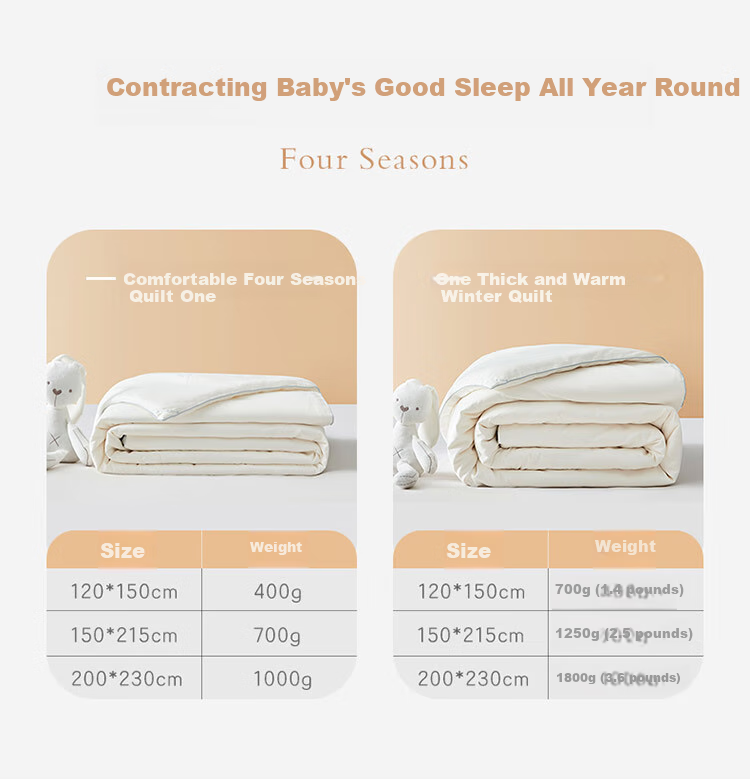 Luolaikids Silk Comforter, Maternal And Infant Class A Pure Cotton Mulberry Silk Warm Winter Quilt, Kindergarten Single Bedding Core 150*215 3