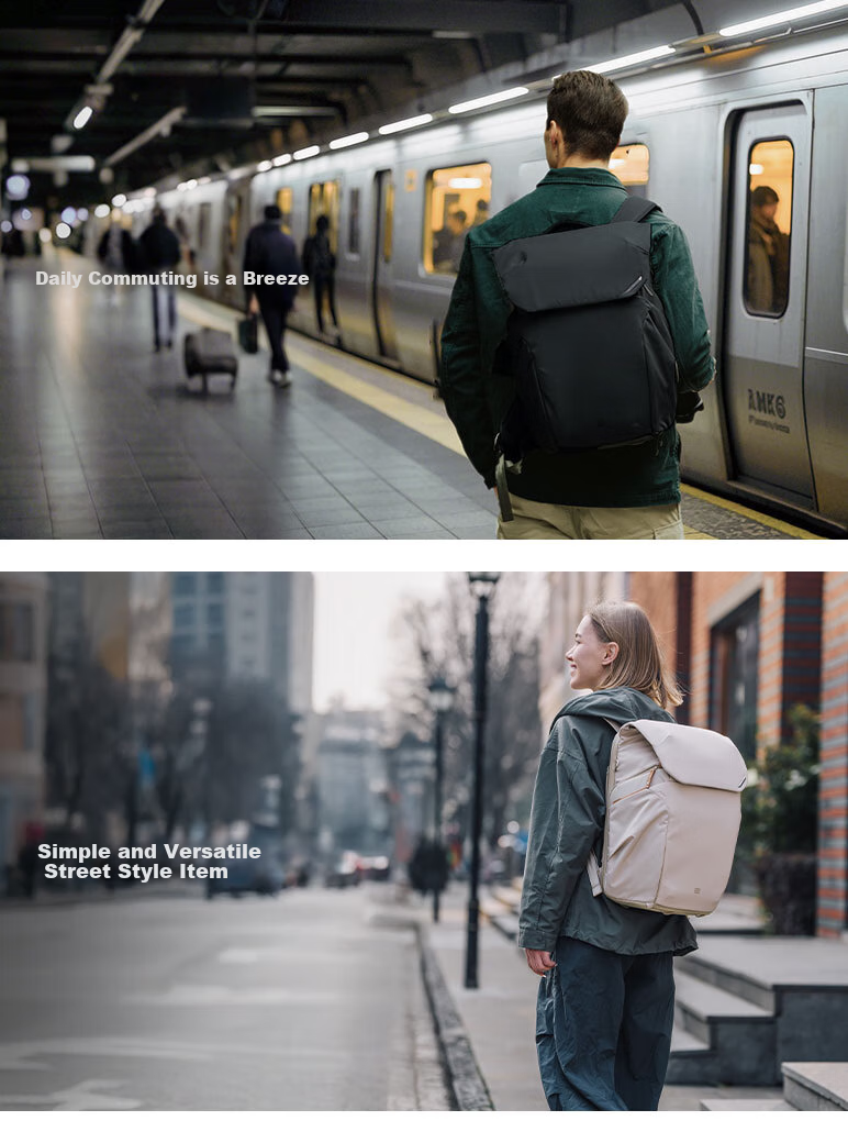 PGYTECH Camera Bag, Dandelion OneGo2 Photography Bag, DSLR Camera Bag, Laptop Storage Bag, Professional Camera Bag, Water-Resistant Fabric, Commuter Outdoor Backpack, 25L Matte Black 3