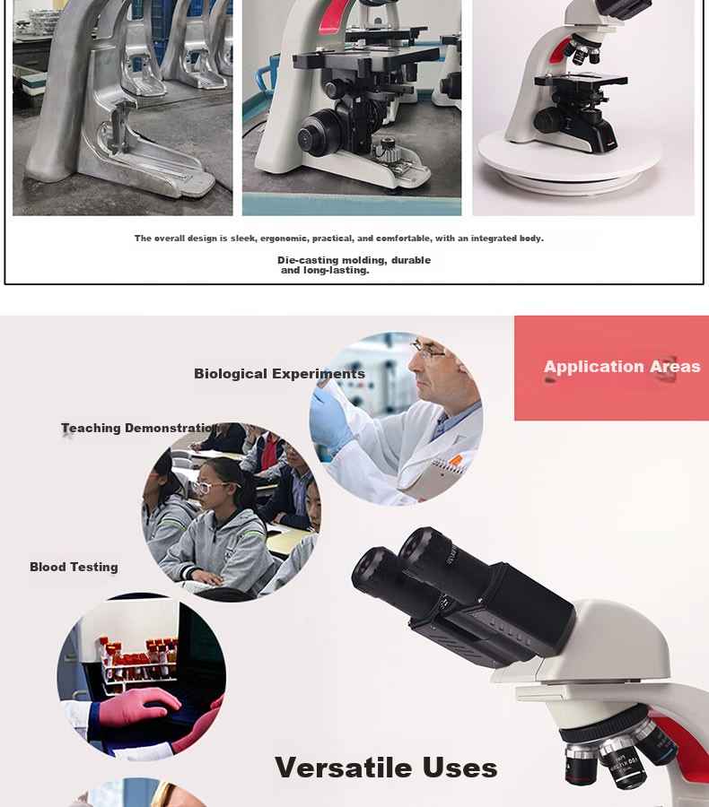 Phenix PH50-2A43L Biological Microscope, Binoculars, 1600x Magnification, Professional High Magnification, for Home And Laboratory Use, Bacterial Detectio 13