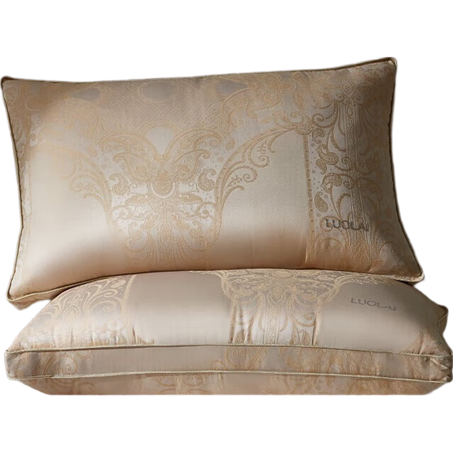 LUOLAI Home Textiles Goose Down Pillow, Imported from Poland, 95% White Goose Down, Antibacterial Hotel Seven-Star Pillow Core - High Pillow