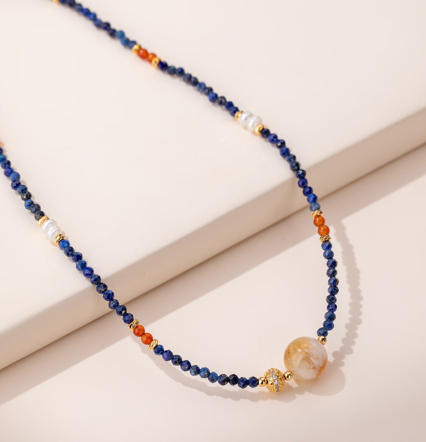 Qlady Huangta Crystal Pearl Necklace for Women High-End 2026 New Year Edition Luxury Niche Clavicle Sweater Chain Birthday Gift 6
