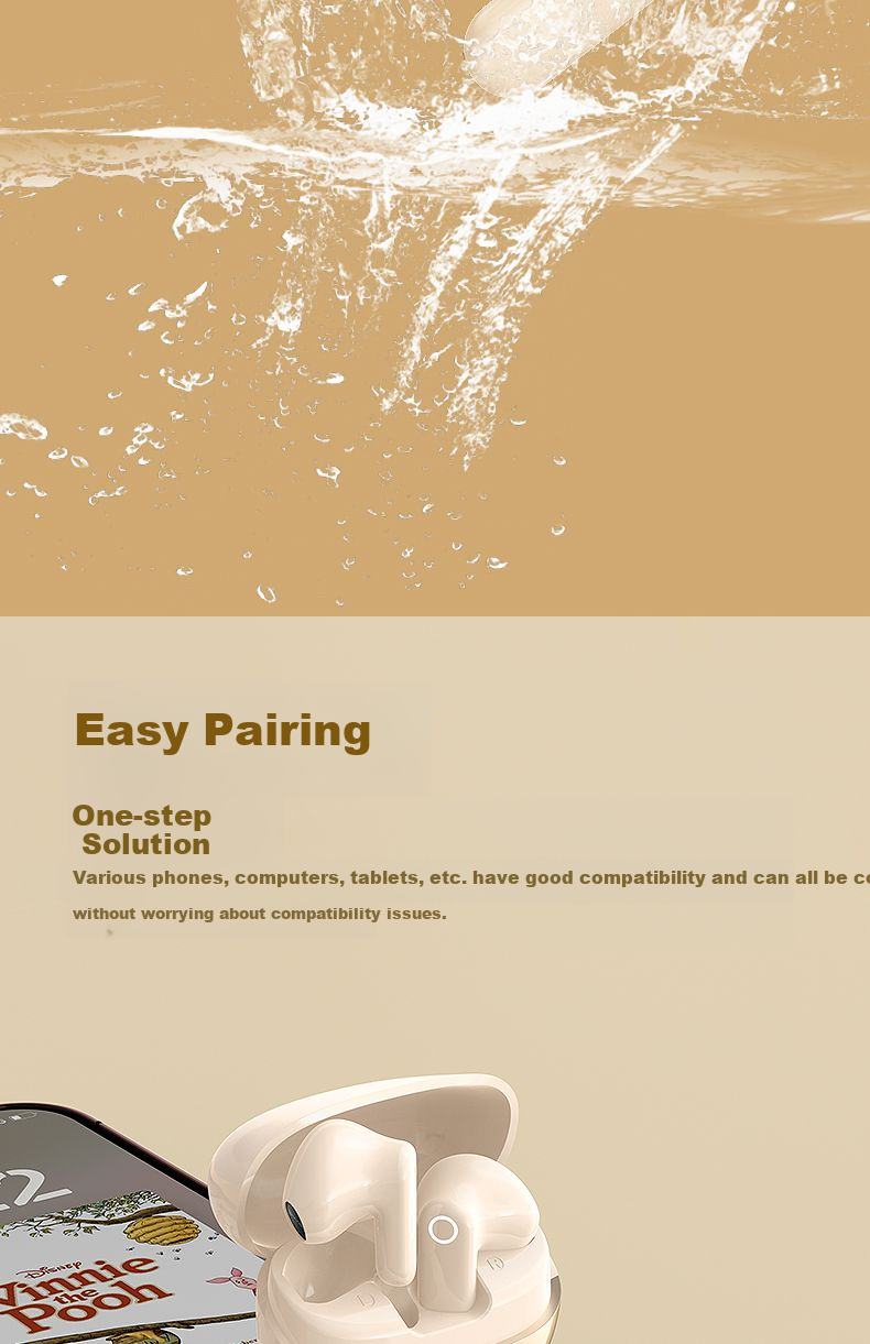EARISE [Berlin Voice] Mini Compact Short Handle True Wireless Noise-Cancelling Semi-In Earphones for Music, Sports, Gaming with Low Latency And High Sound Quality Bluetooth Headphones M212 White 12