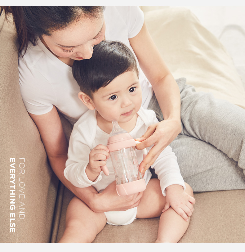 Rikang Straw Bottle, 6 Months+, with Gravity Ball Wide-Mouth Bottle, PPSU with Handle, 240ml, Blue N1063-1 12