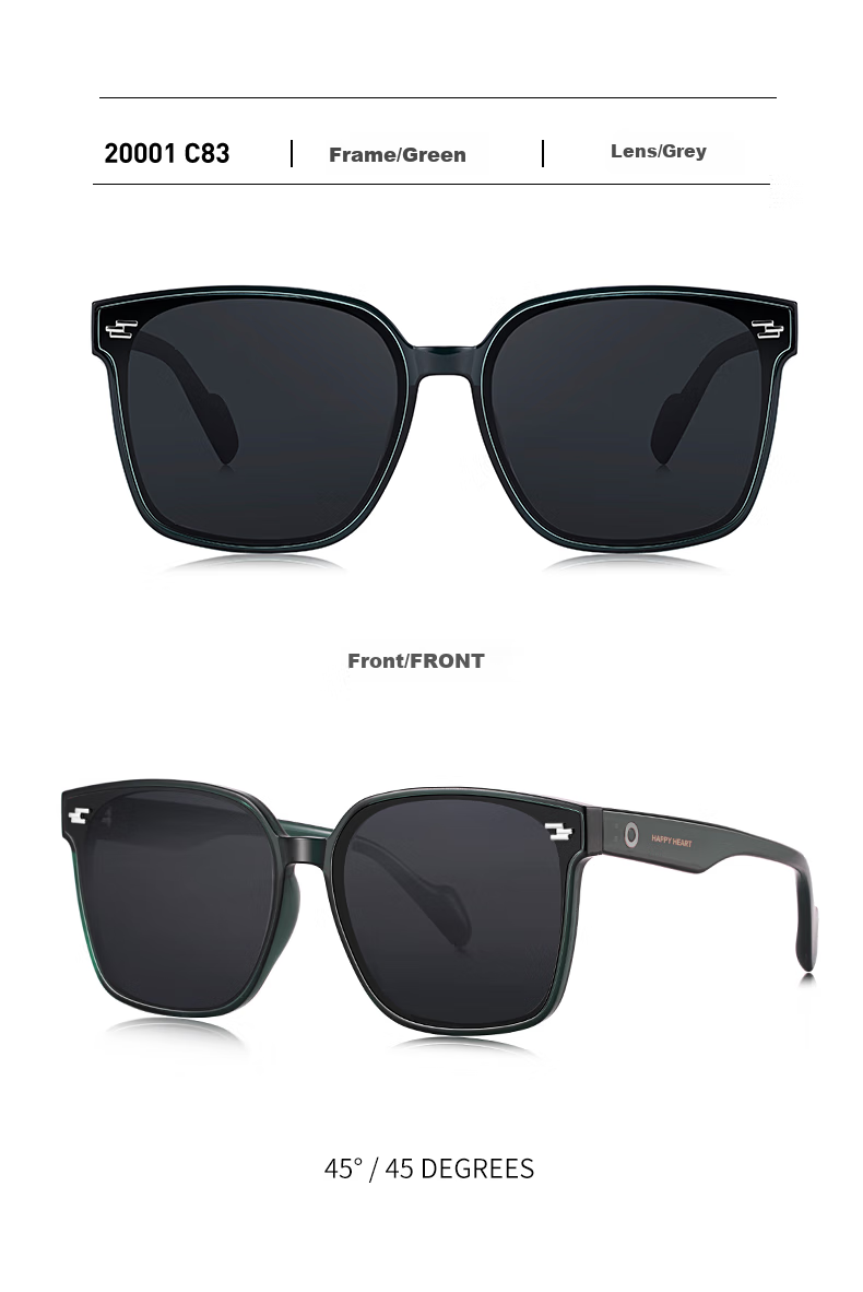 Chaersitaoxin Polarized Sunglasses for Men And Women, Large Frame Sunglasses for Driving And Photography, GM Style Glasses And Sunglasses for Women, Black Frame CJ20001 Back to School 10