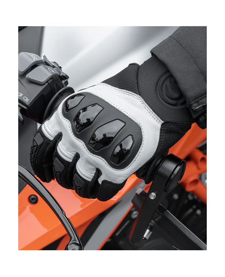 STAR FIELD KNIGHT Motorcycle Riding Gloves Spring Summer Racing Silicone Non-Slip Wear-Resistant Gloves Riding Gear Black Size M 8
