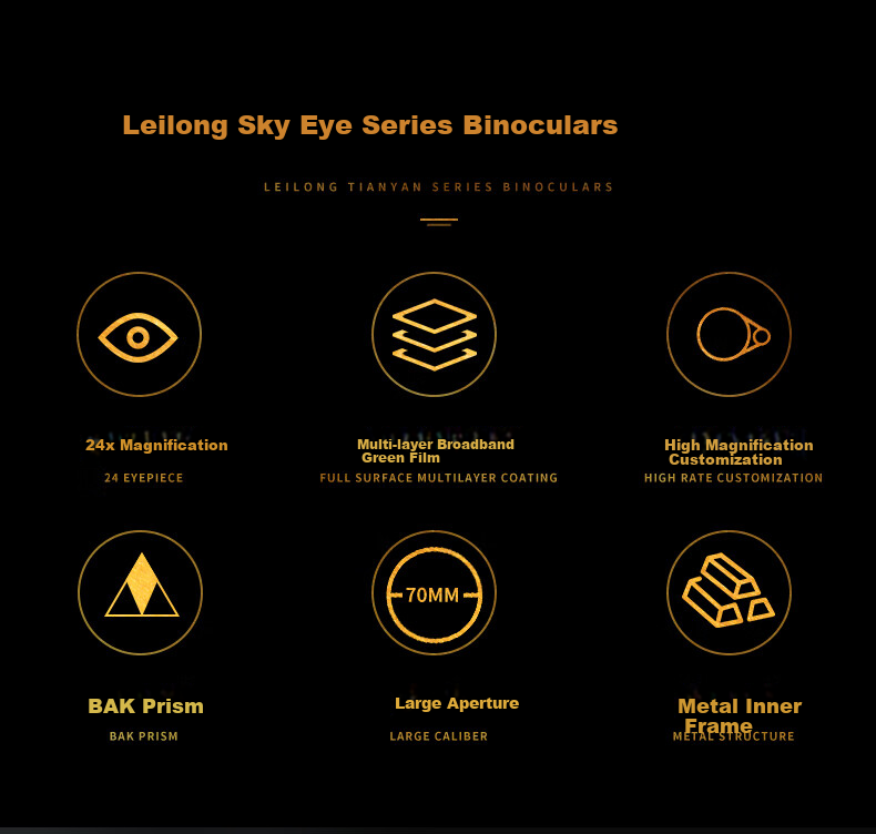 Leaysoo High Magnification 15x70 Large Aperture Wide-Angle Adult Professional Low-Light Night Vision Binoculars 4