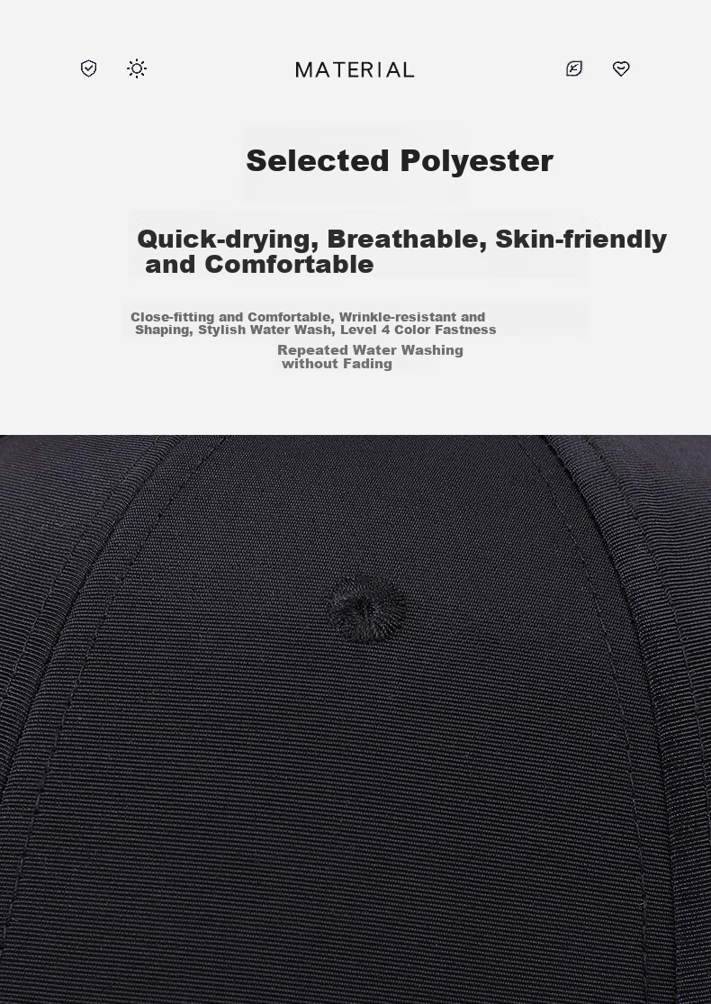 Denssyne Non-Fading Hard Brim Hat for Men, All-Season Outdoor Versatile Sun Protection Baseball Cap, Authentic Brand High-Quality Peaked Cap 4